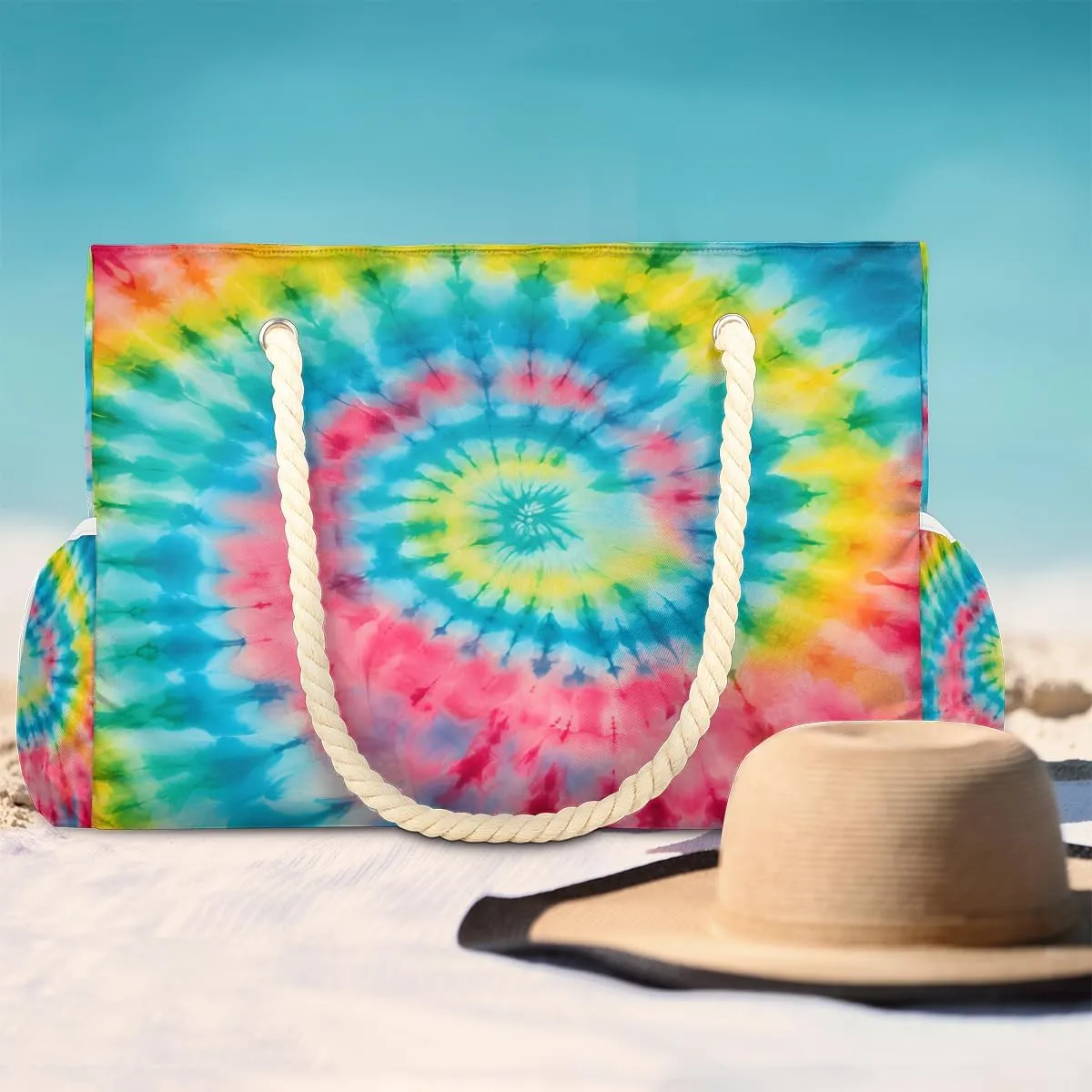 Beach Bags for Women Waterproof Sandproof Large Beach Tote Bag with Zipper Swim Pool Bag for Travel Outdoor