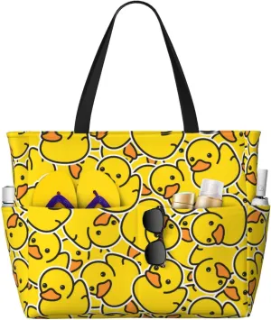 Beach Tote Bag for Women Beach Bag Waterproof and Sandproof Tote Bag with Wet Bag Large Travel Bag for Weekend Travel