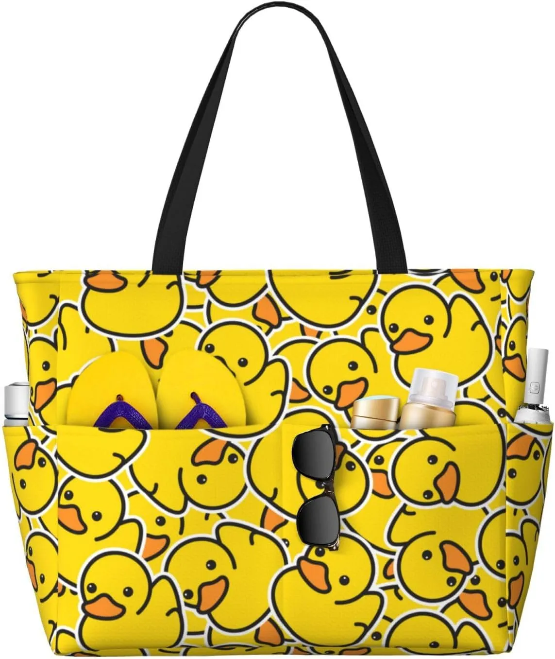 Beach Tote Bag for Women Beach Bag Waterproof and Sandproof Tote Bag with Wet Bag Large Travel Bag for Weekend Travel