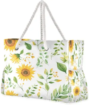 Beach Tote Bag for Women Large Pool Bags Carry On Bag With Wet Compartment for Beach Travel with Pocket Zipper