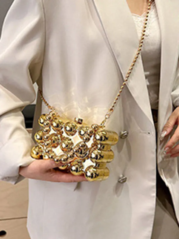 Beaded Geometric Shiny Handbags Crossbody Bags Bags Accessories