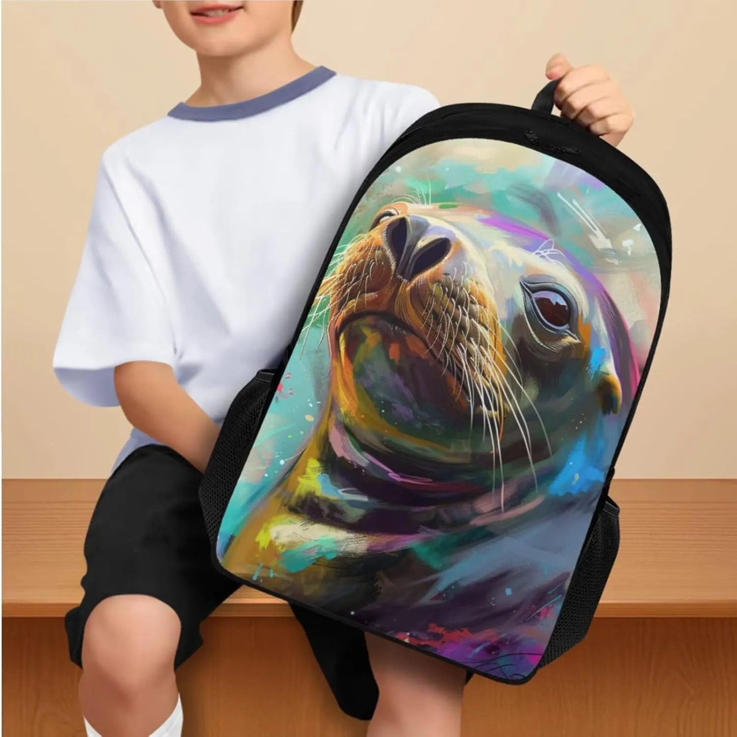 Bearded Dragon Cute Backpack for School Teen Girls 1st 2nd 3rd 4th 5th 6th Grade Boys Girls Teens Bookbag Aesthetic Womens Travel Book Bags for School Kids Student Back Packs