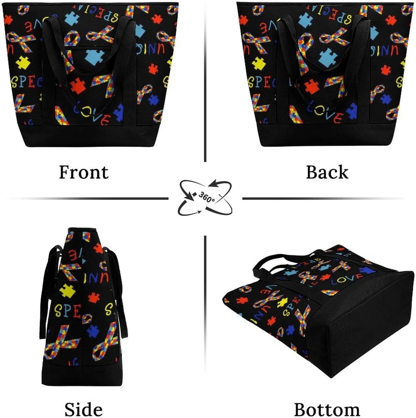 Beautiful Monarch Butterfly Fashionable Large Capacity Insulated Shopping Bag