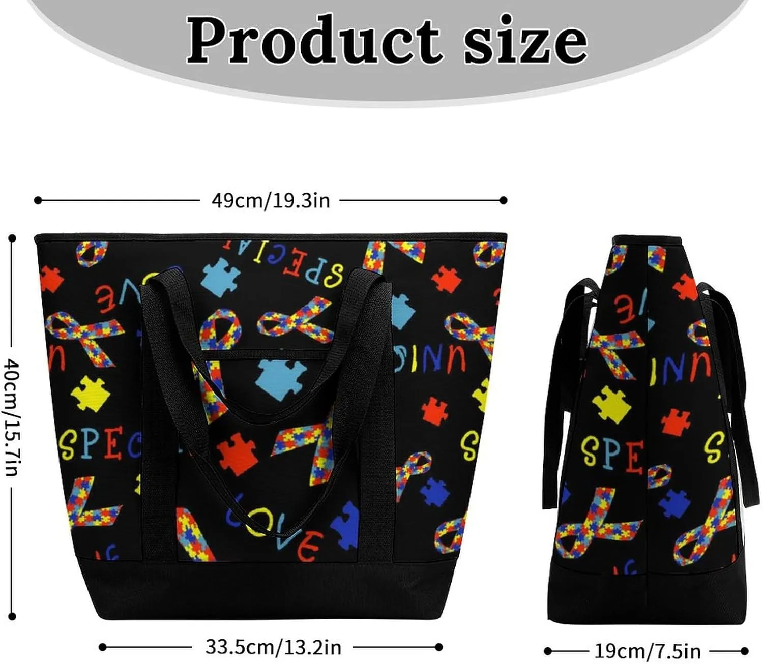 Beautiful Monarch Butterfly Fashionable Large Capacity Insulated Shopping Bag