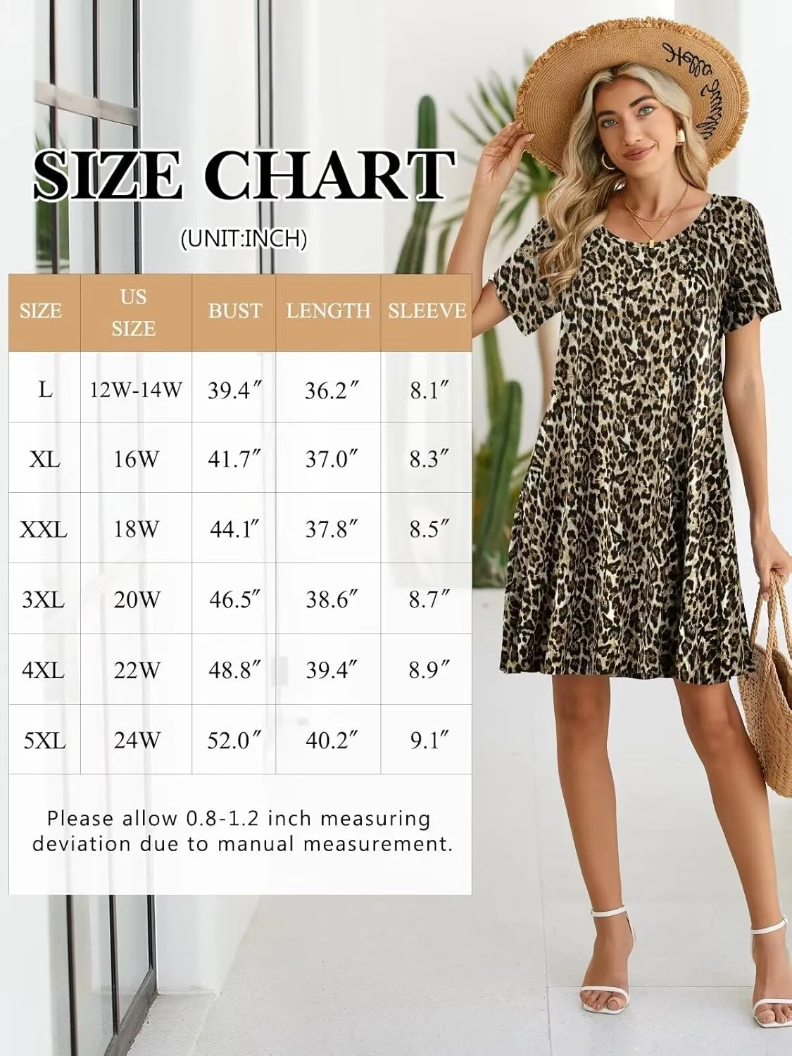 BELAROI Womens Summer Casual T Shirt Dress Loose Swing Tunic Dress Short Sleeve Sundress with Pockets