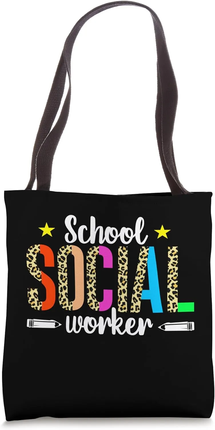 Best School Social Worker Caseworker Public Servant Students Tote Bag