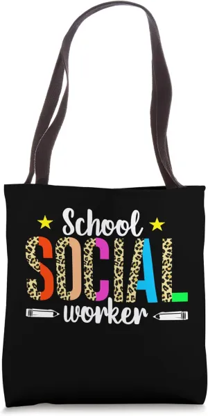 Best School Social Worker Caseworker Public Servant Students Tote Bag