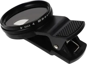BESTonZON 1set Phone Lens Filter Adjustable Filters for Smartphone Photography Includes Clip Cover Storage Bag for Capturing Moving Subjects