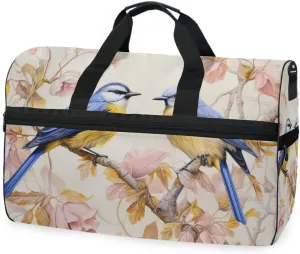 Bird Sparrow 4 Travel Duffel Bag Luggage Sports Gym Bags With Shoes Compartment Large Capacity Lightweight Duffle Bag For Men Women