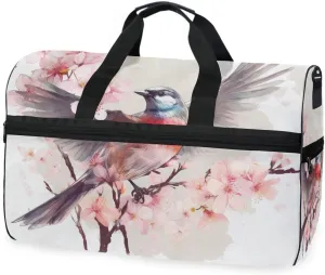 Bird Sparrow 5 Travel Duffel Bag Luggage Sports Gym Bags With Shoes Compartment Large Capacity Lightweight Duffle Bag For Men Women