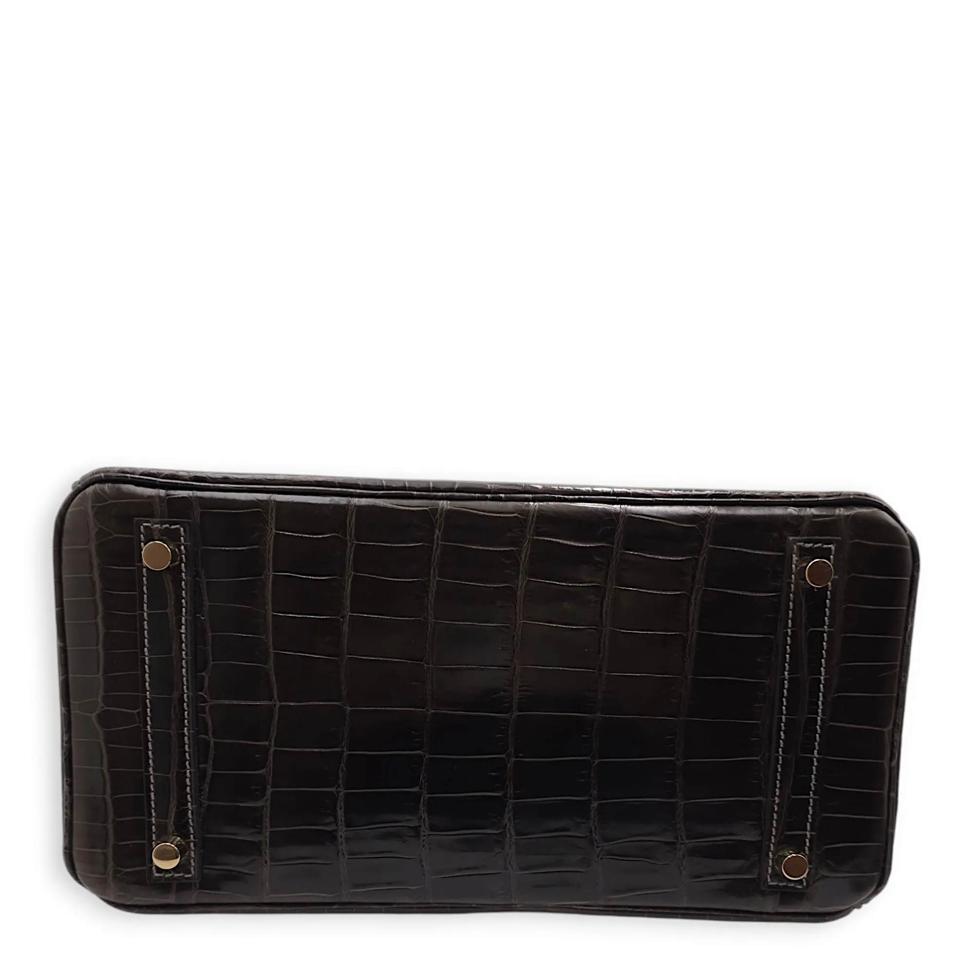 Birkin 30 Graphite in Shiny Niloticus, Gold hardware