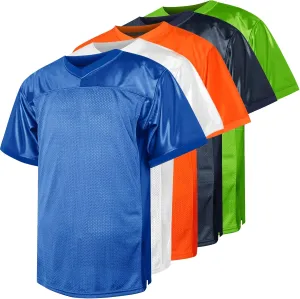 Blank Football Jersey,90s Hip Hop Sports Mesh Practice Plain Football Shirt
