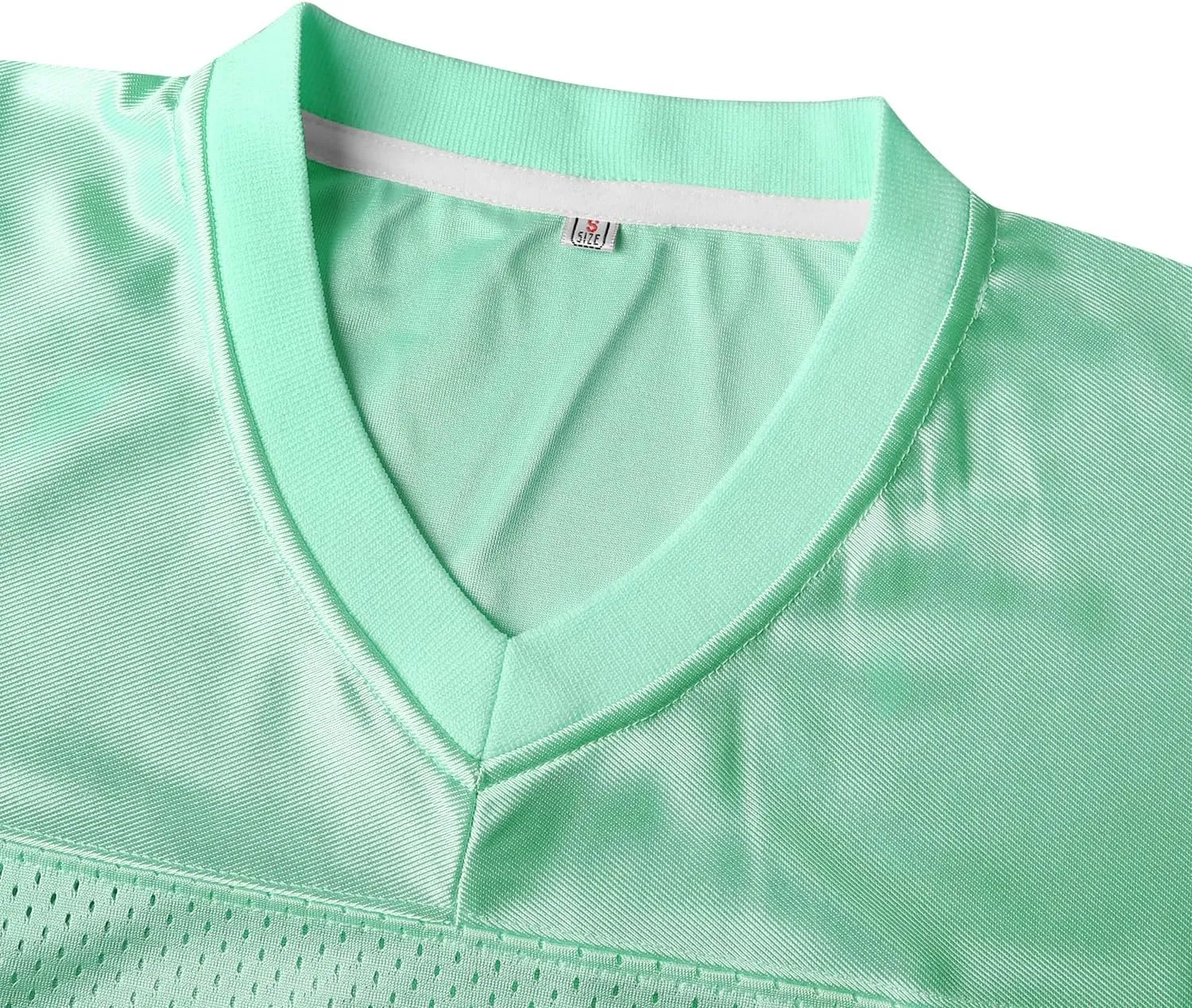 Blank Football Jersey,90s Hip Hop Sports Mesh Practice Plain Football Shirt