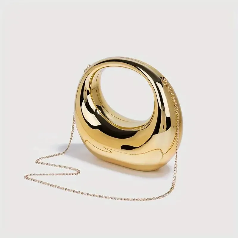 Bling Haven Luxury Chrome Clutch Purse