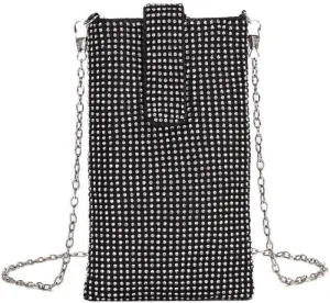 Bling Rhinestone Evening Handbag Cell Phone Purse Wallet Clutch Crossbody Bag