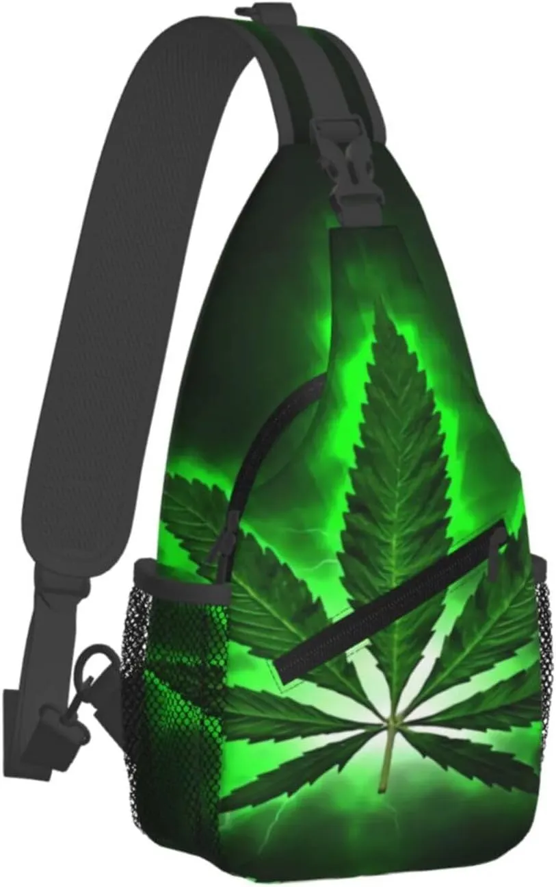Blue Tie Dye Crossbody Bags Men Cross Chest Bag Women Adjustable Sling Backpack Shoulder Bag