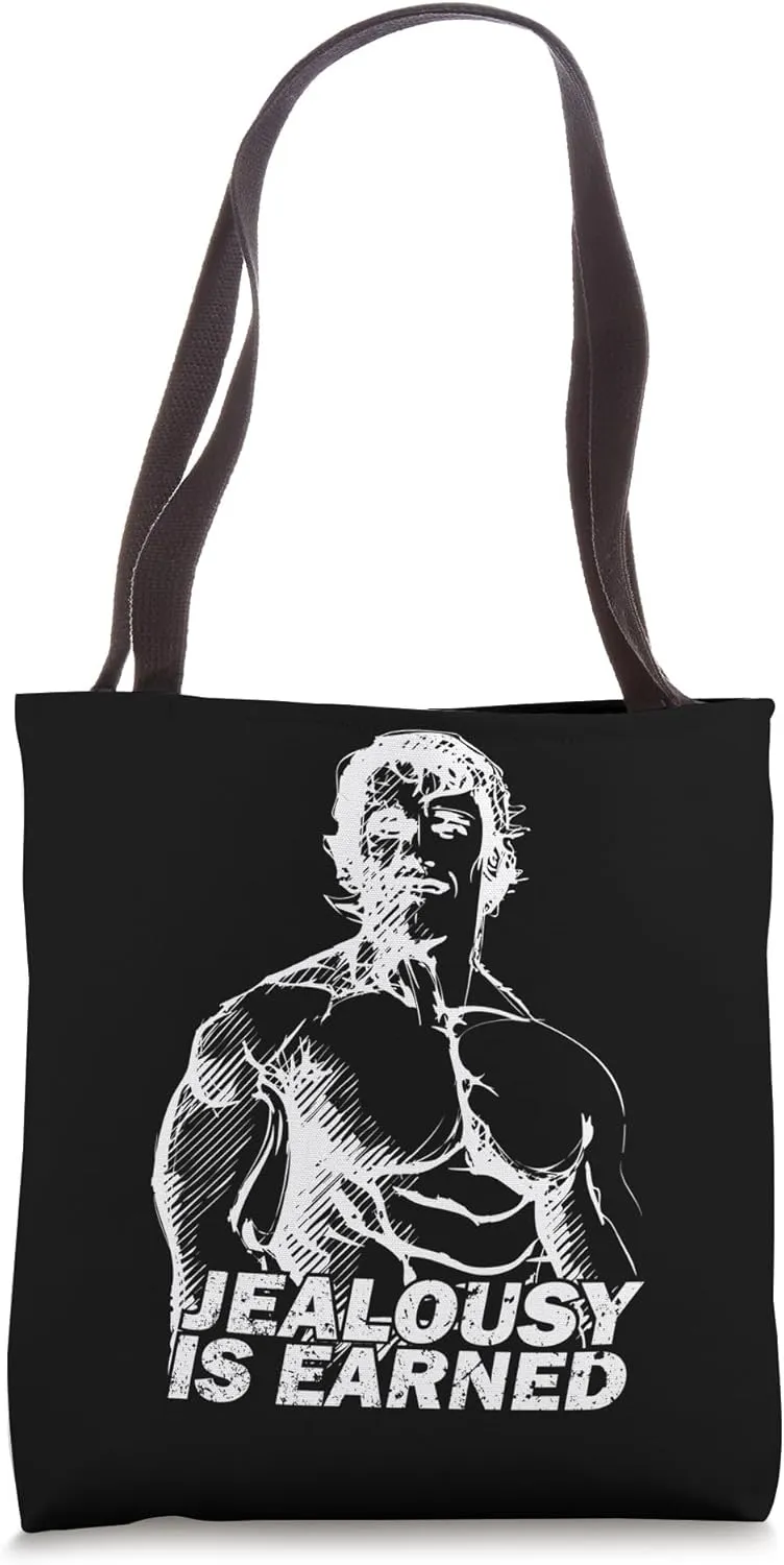 Bodybuilding Gym Inspiration Arnold Old School Golden Era Tote Bag
