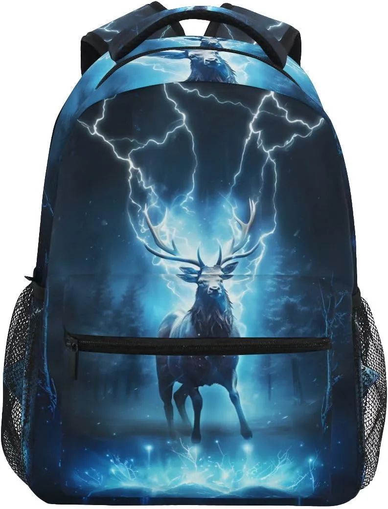 Bookbags Laptop Backpack for High School Adult Deer Myth Travel College Teens Student Casual Shoulder Daypack
