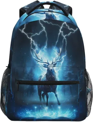 Bookbags Laptop Backpack for High School Adult Deer Myth Travel College Teens Student Casual Shoulder Daypack