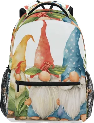 Bookbags Laptop Backpack for High School Adult Gnome Dwarf Cute 1 Travel College Teens Student Casual Shoulder Daypack