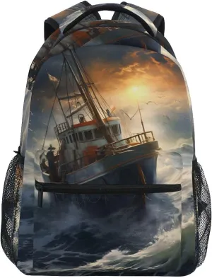 Bookbags Laptop Backpack for High School Adult Shipwreck 2 Travel College Teens Student Casual Shoulder Daypack
