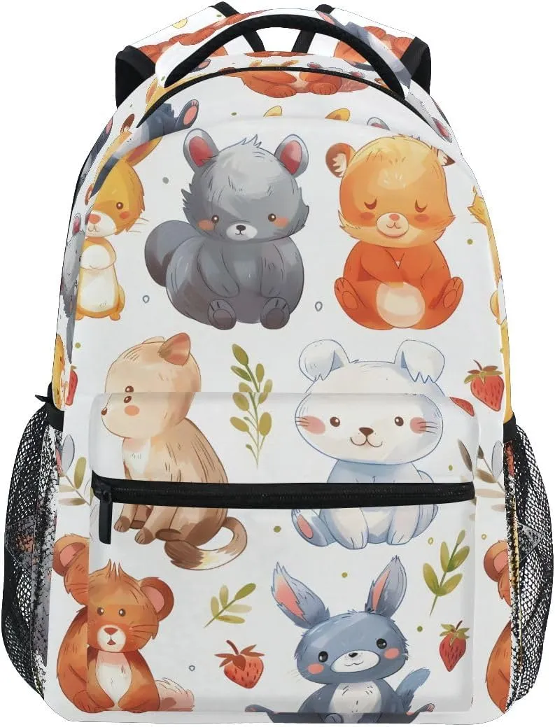 Bookbags Laptop Backpack for High School Bag Boys Girls Fat Animals Travel College Teens Student Casual Shoulder Daypack