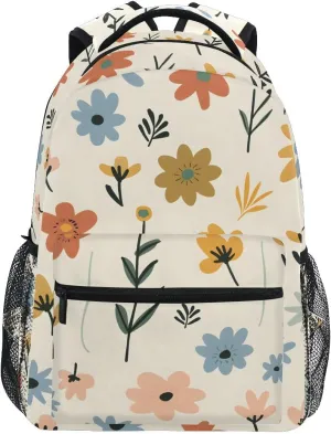 Bookbags Laptop Backpack for High School Bag Boys Girls Small Botanicals Floral Travel College Teens Student Casual Shoulder Daypack
