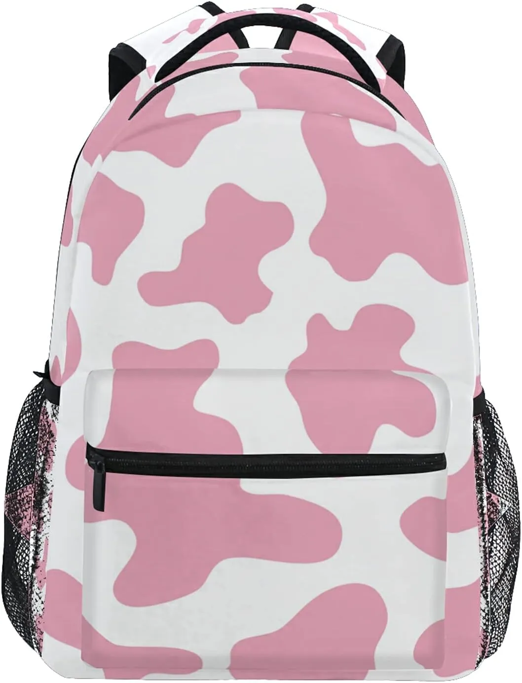 Bookbags Laptop Backpack for Women Girls School Adult Pink Cow Print Camo Camoflage Travel College Teens Student Casual Shoulder Daypack