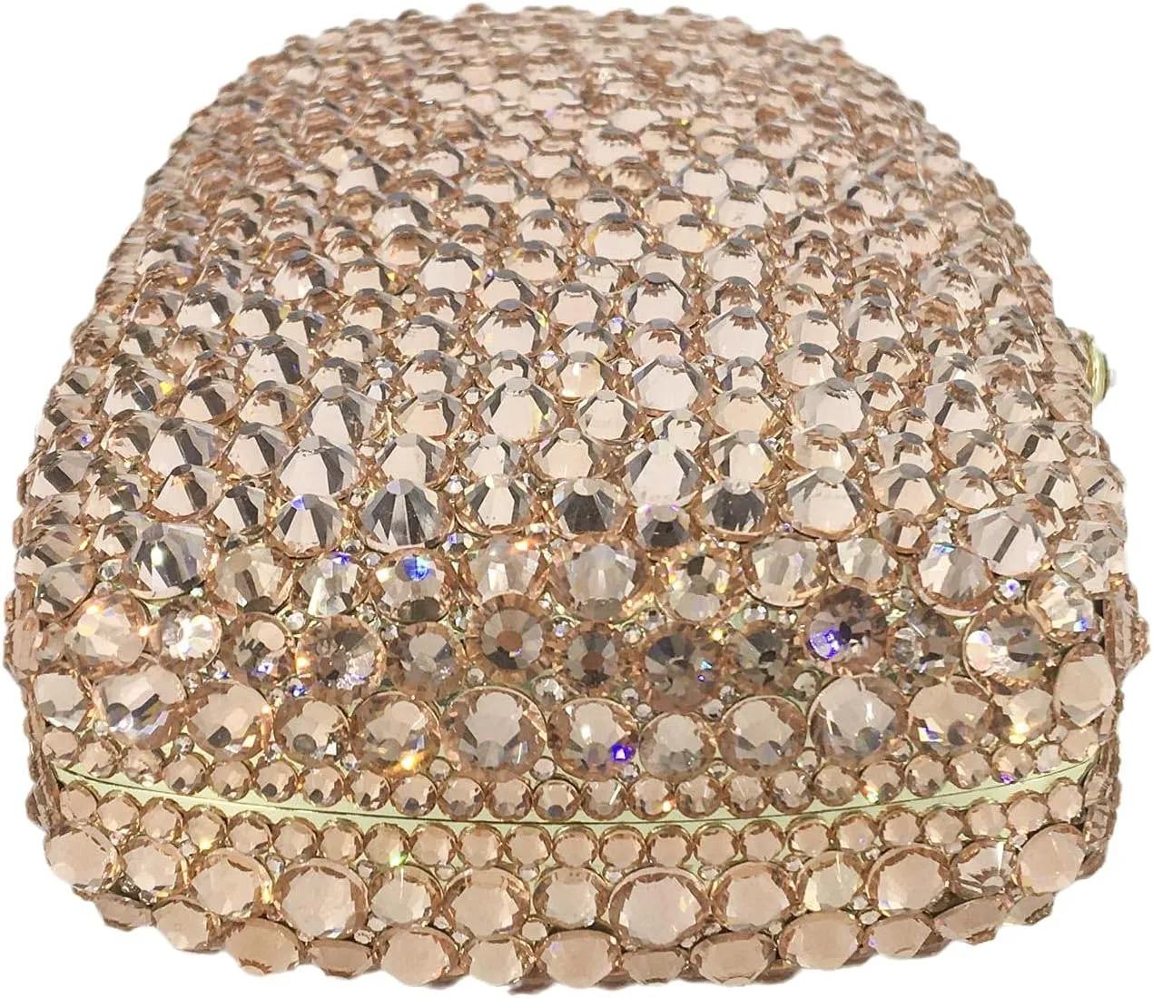 Boutique De FGG Rhinestone Clutch Bag with Spikes Bling Evening Handbags Crystal Clutch Purses for Women Wedding Party,Mini