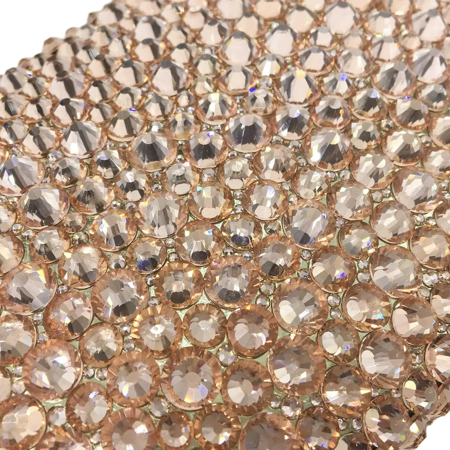 Boutique De FGG Rhinestone Clutch Bag with Spikes Bling Evening Handbags Crystal Clutch Purses for Women Wedding Party,Mini
