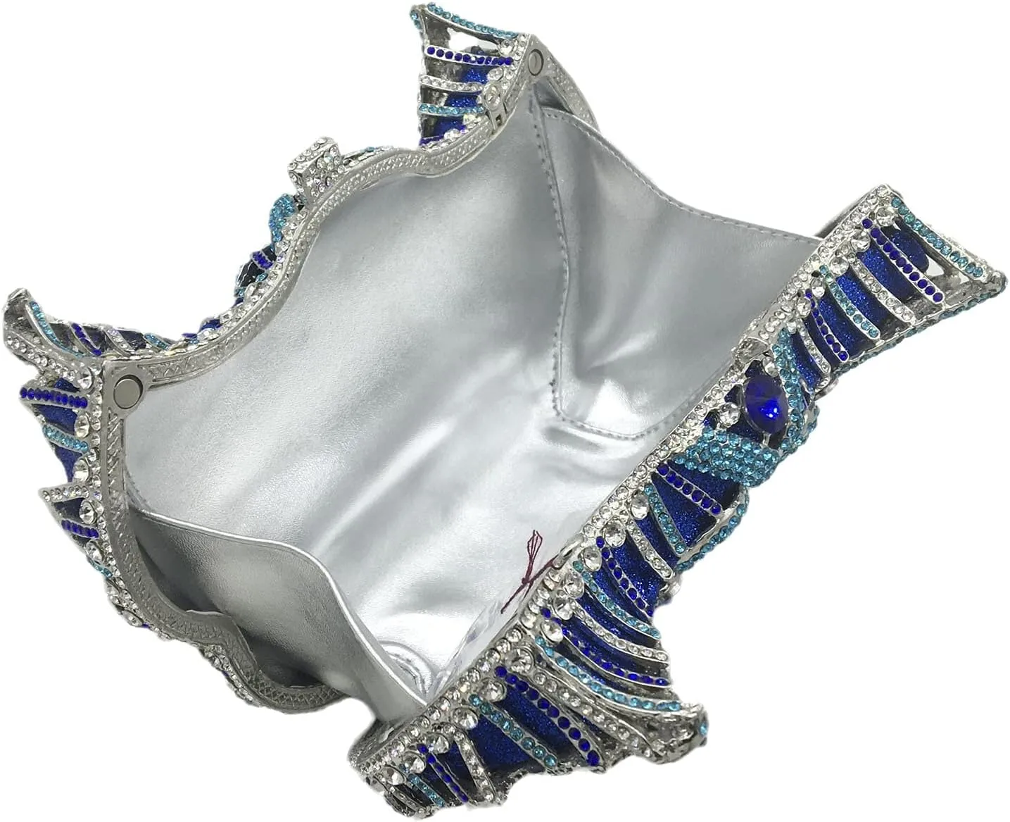 Boutique De FGG Swan Crystal Clutch for Women Evening Handbags Wedding Party Rhinestone Clutch Purse Animal Minaudiere,Mini