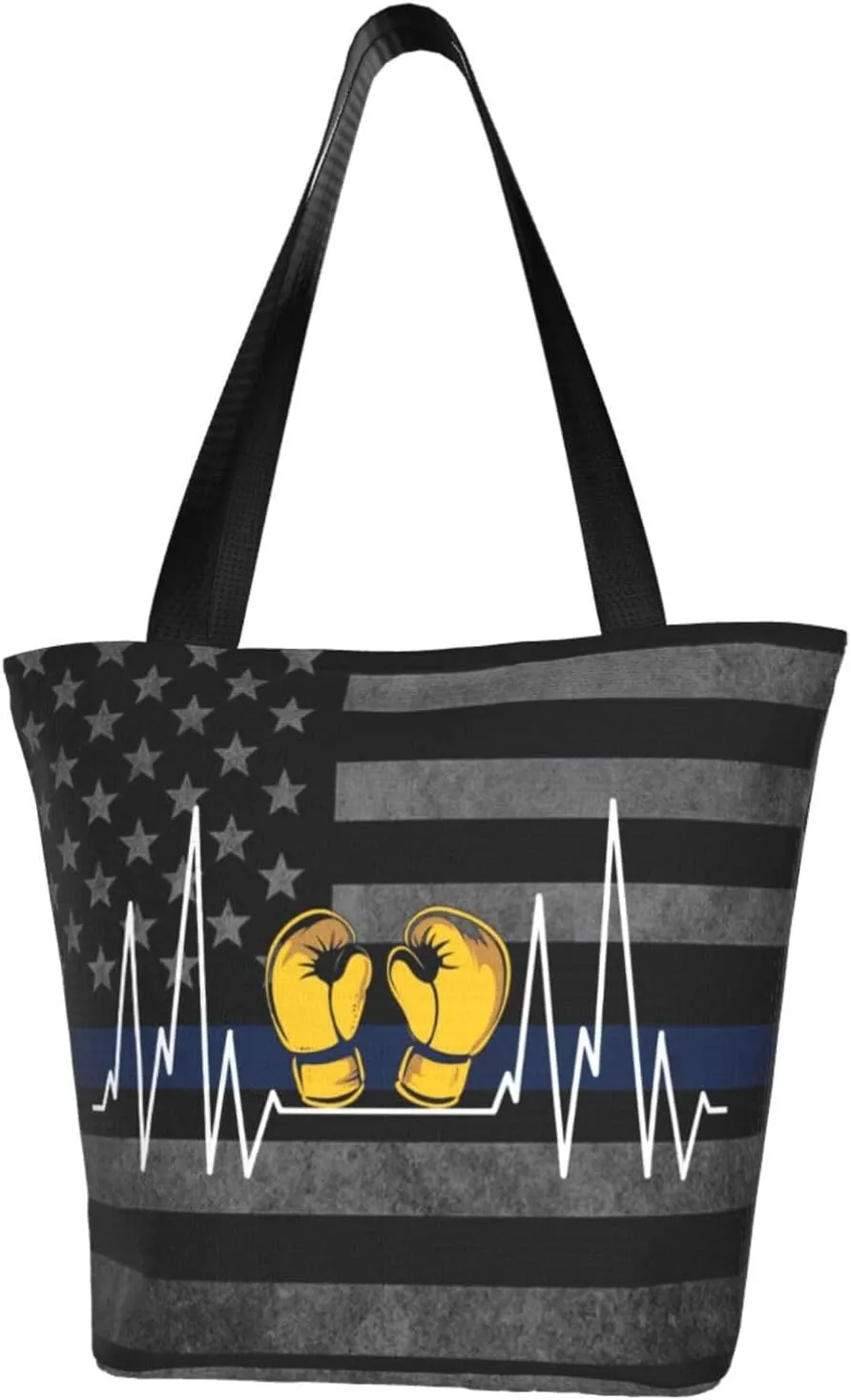 Boxing Gloves Heartbeat Fashion Shoulder Bag Large Capacity For Man Or Woman