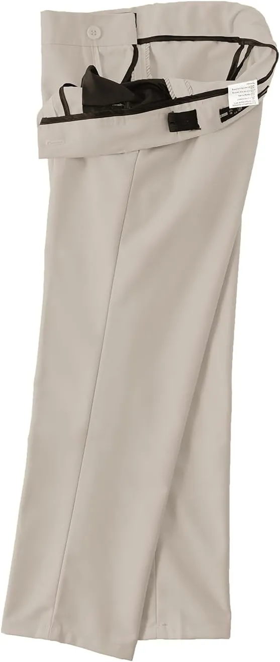 Boys Dress Pants Adjustable Waist Flat Front Pant Wedding School Uniforms Pants