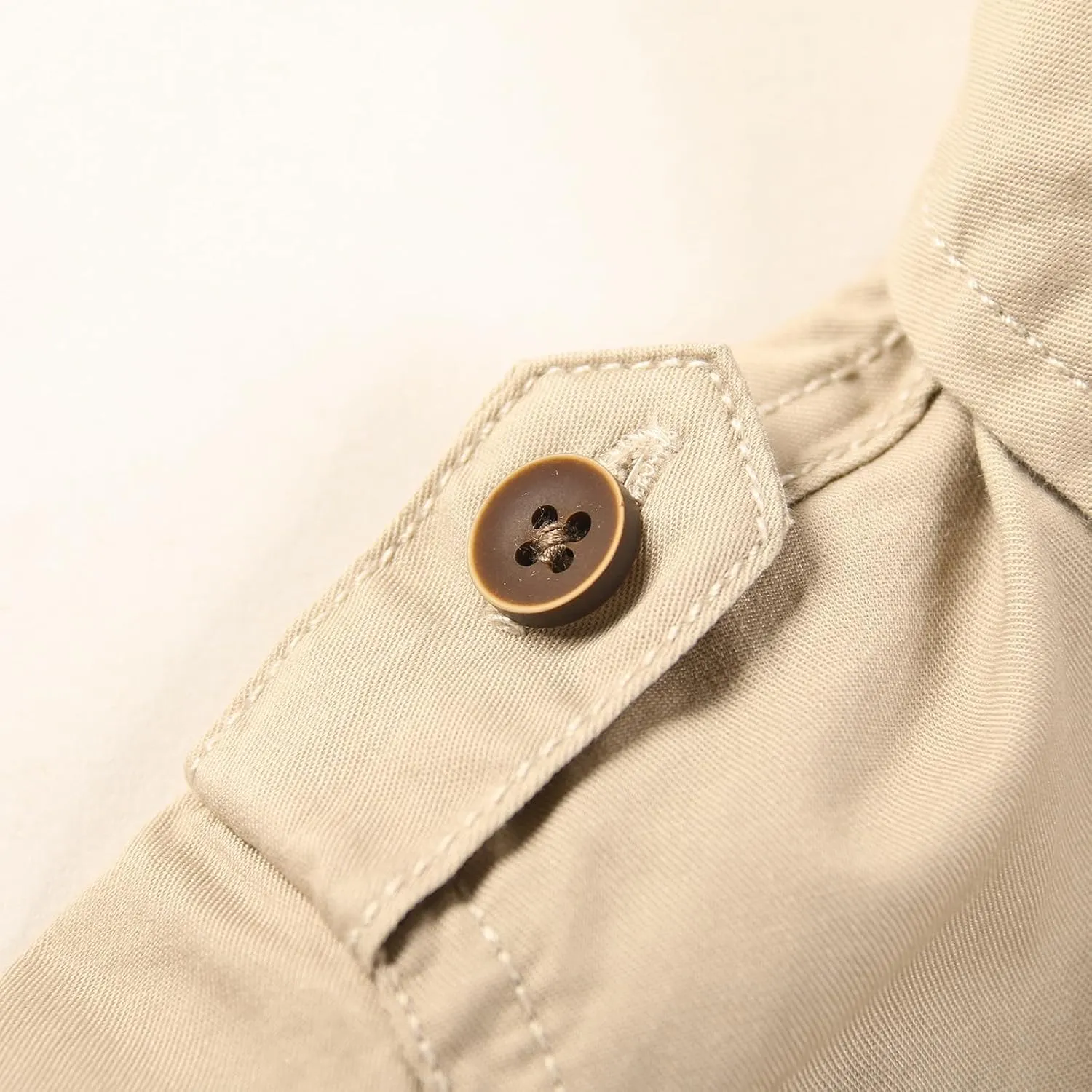 Boys Short Sleeve Button Down Shirt Casual Uniform Military Scout Shirt with 2 Pockets