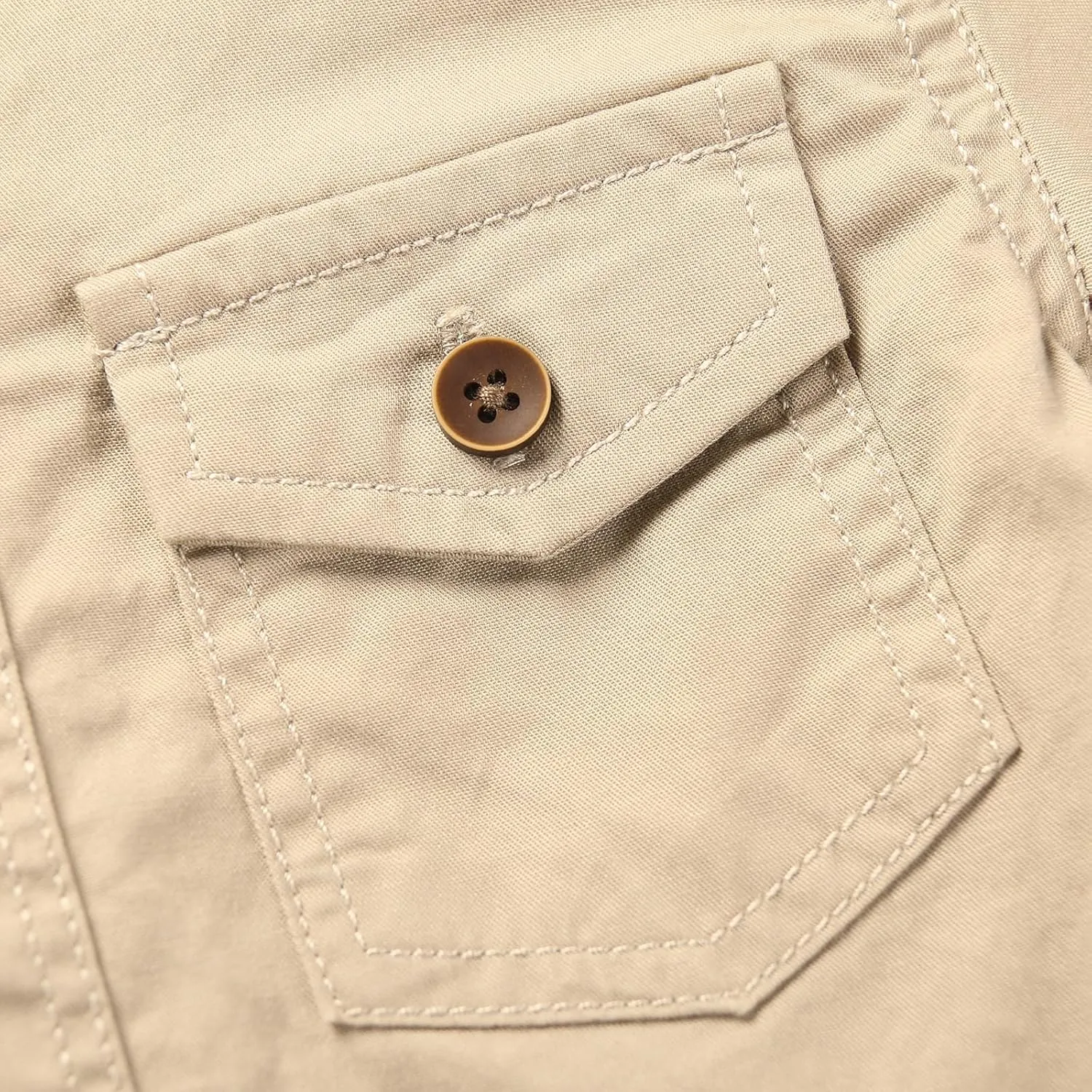 Boys Short Sleeve Button Down Shirt Casual Uniform Military Scout Shirt with 2 Pockets