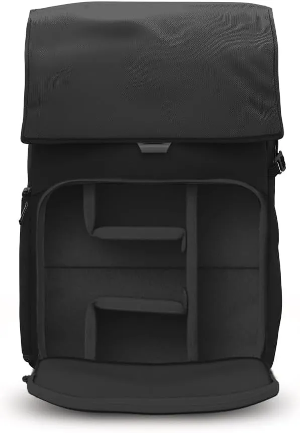 BREVITE - The Runner - Compact Camera Backpacks for Photographers - A Minimalist & Travel-friendly Photography Backpack Compatible With Both Laptop & DSLR Accessories 18L (Triple Black)