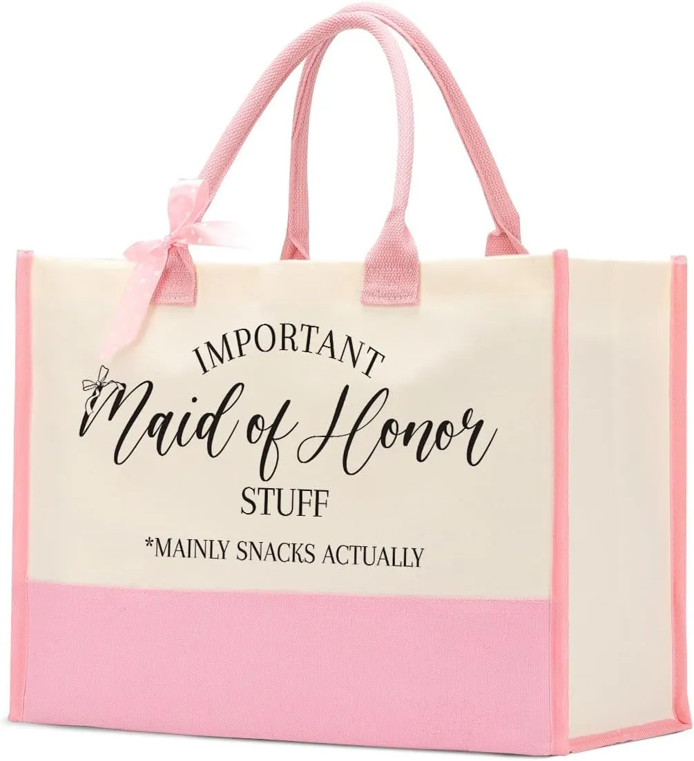 Bride Bridesmaid Mother of The Bride Mother of The Groom Gifts for Women Canvas Tote Bag