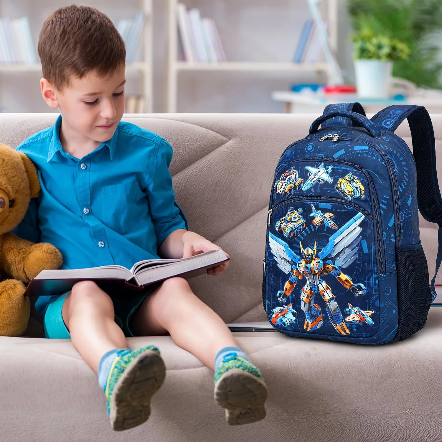 BTOOP Kids Backpack Boys Cute Elementary School Backpack Preschool Kindergarten Bookbags Bags