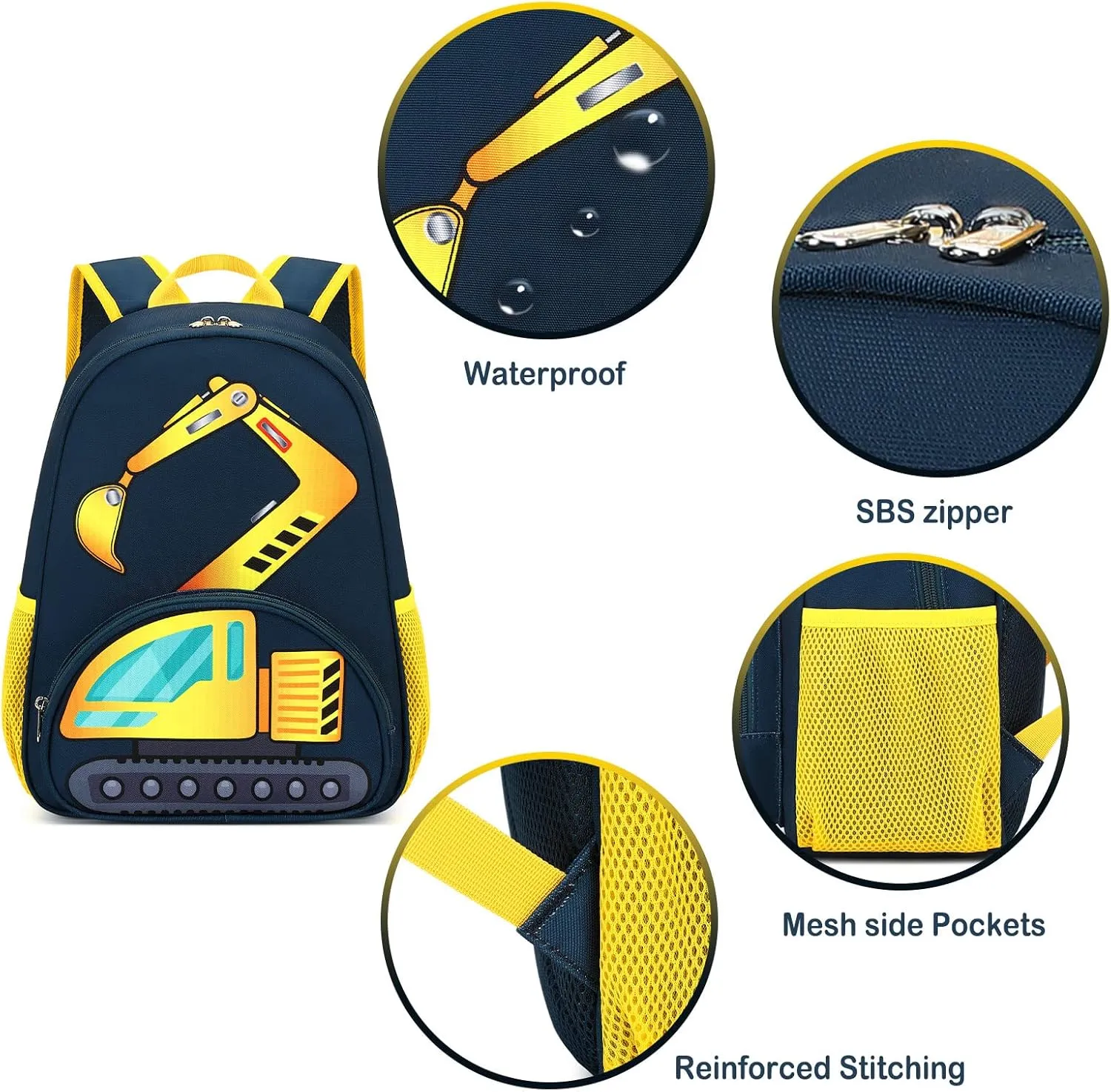 BTOOP Toddler Backpack Boys Cute Kids School Backpack Preschool Kindergarten Bookbags Nursery Daycare Toddler Bags