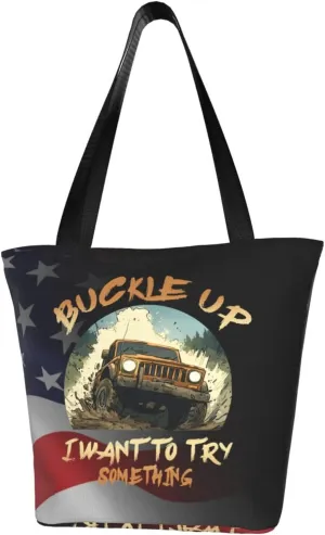 Buckle Up I Want To Try Something Fashion Shoulder Bag Large Capacity For Man Or Woman