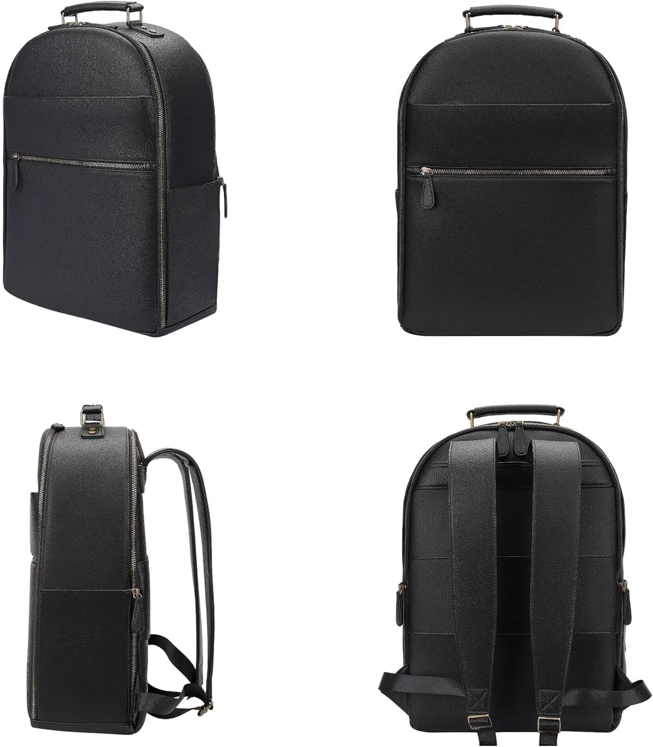 Camera Backpack Classic PU Leather with 15 Inch Laptop Compartment, Professional Camera Bag for Photographers for DSLR Large 20L