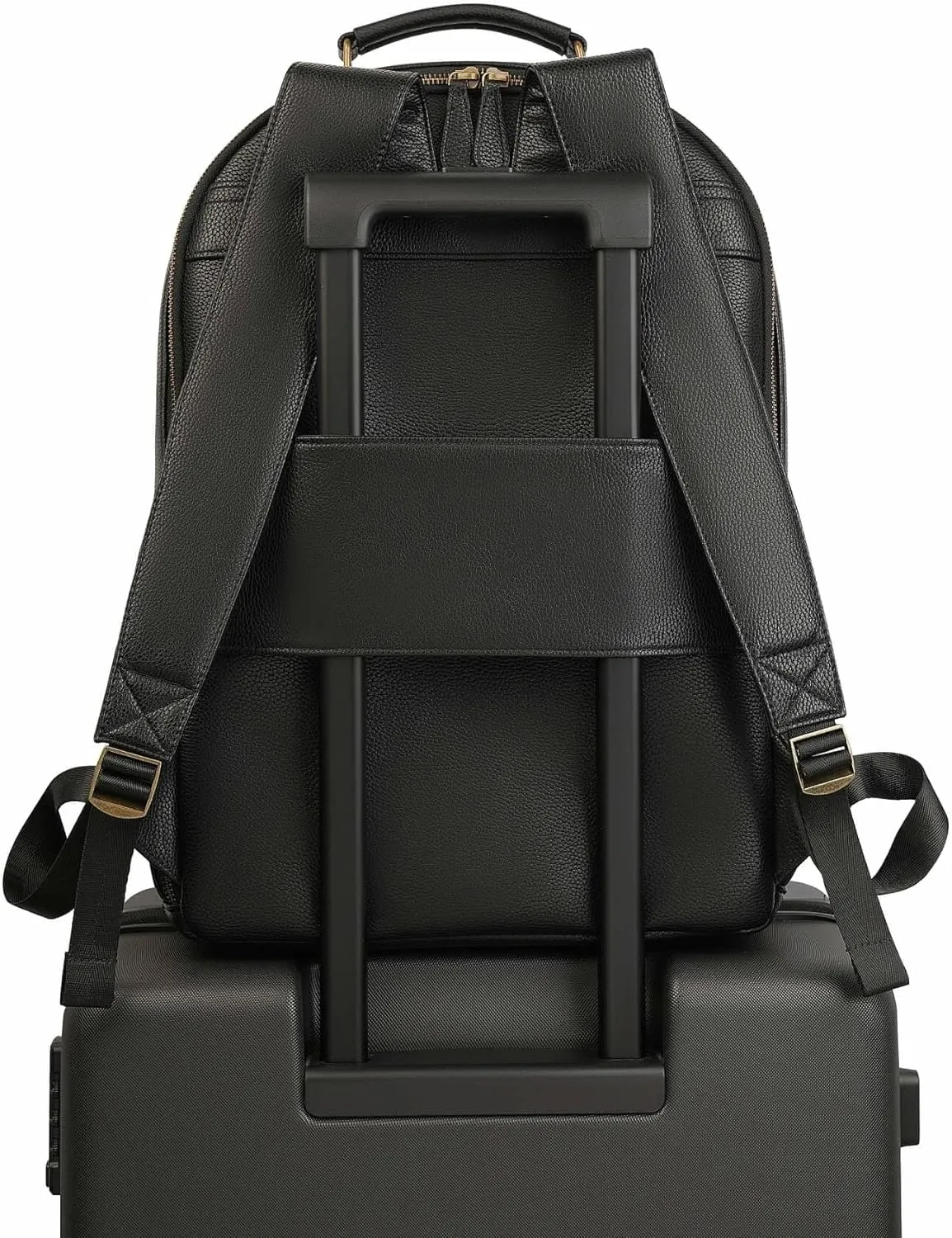Camera Backpack Classic PU Leather with 15 Inch Laptop Compartment, Professional Camera Bag for Photographers for DSLR Large 20L