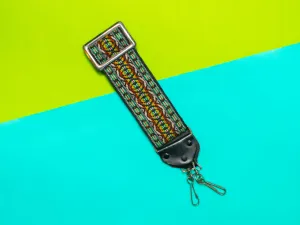 Camera Strap - Green, Yellow, and Brown