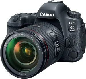 Canon EOS 6D Mark II DSLR Camera with EF 24-105mm USM Lens - WiFi Enabled (Renewed)