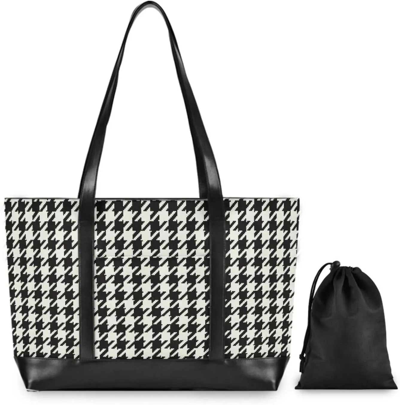 Canvas Laptop Tote Bag for Women - Work & Travel with Zipper