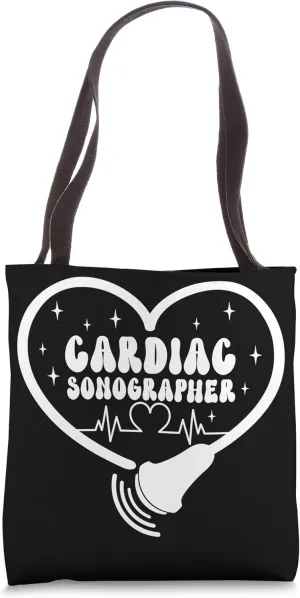 Cardiac Sonographer Heart Echocardiographer Tote Bag