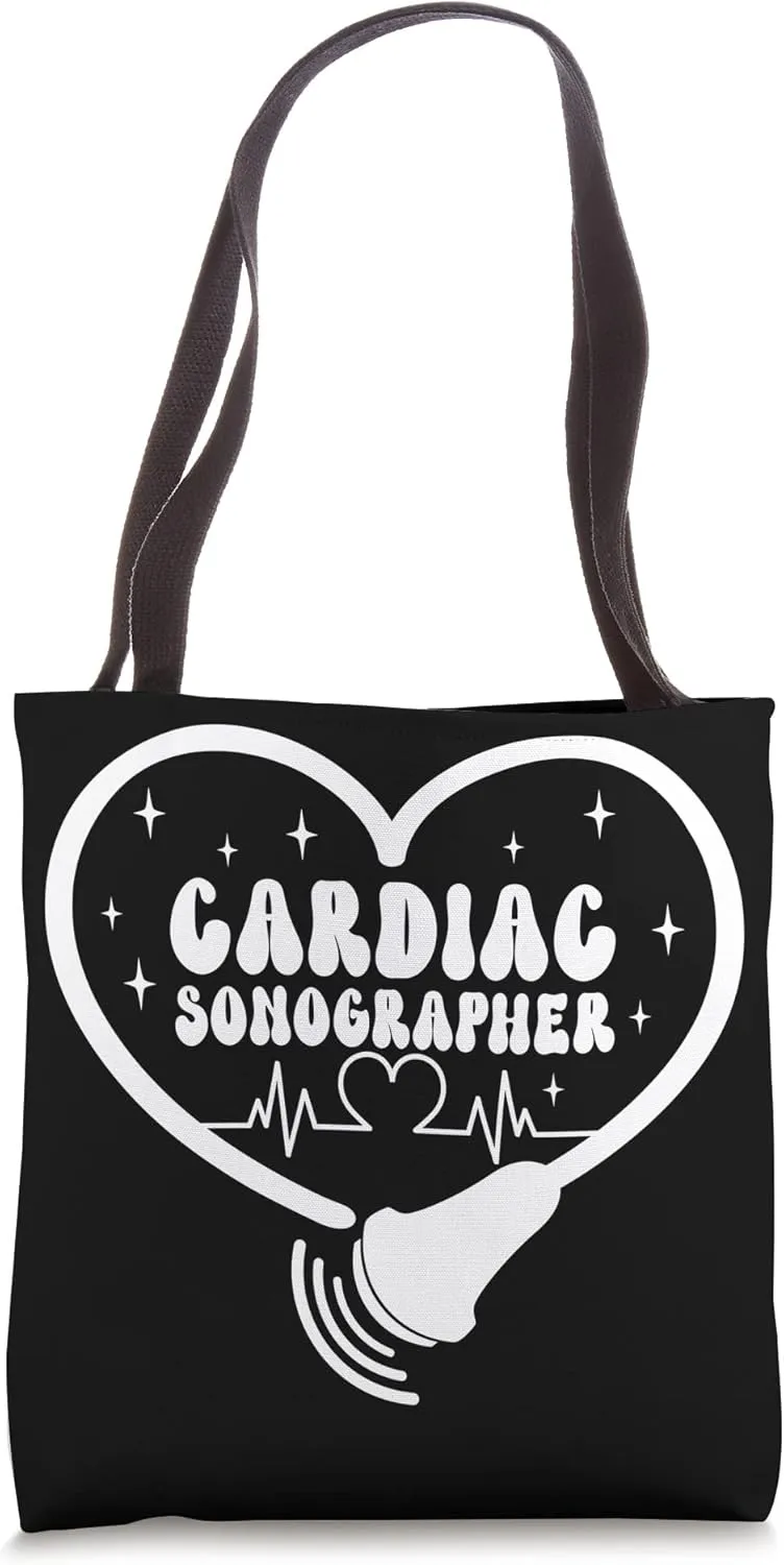 Cardiac Sonographer Heart Echocardiographer Tote Bag