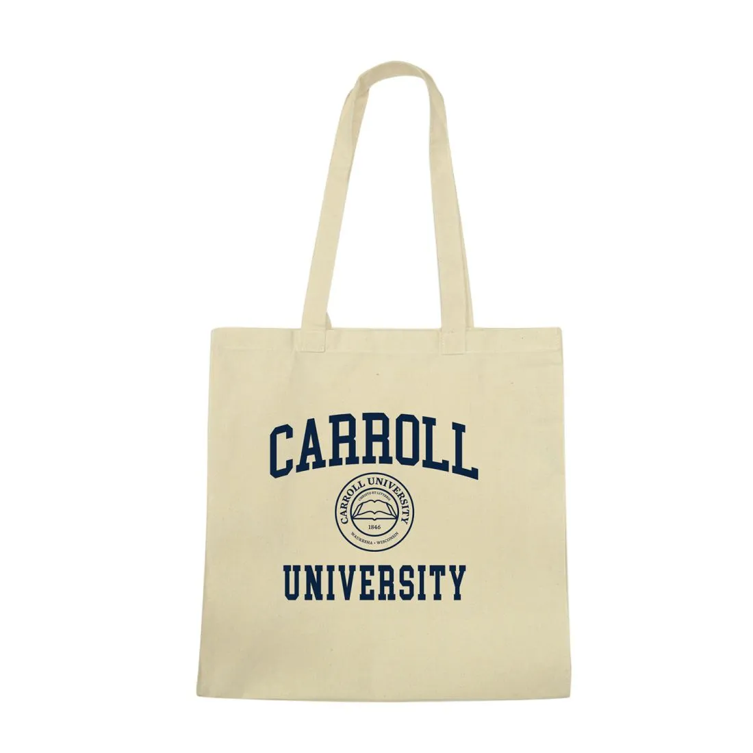 Carroll University Pioneers Institutional Seal Tote Bag