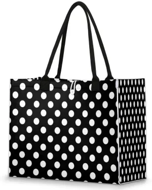 Cherry Retro Grunge Large Tote Bag Large Shoulder Bag For Women Teachers Nurses Work Shopping Travel Daily Use