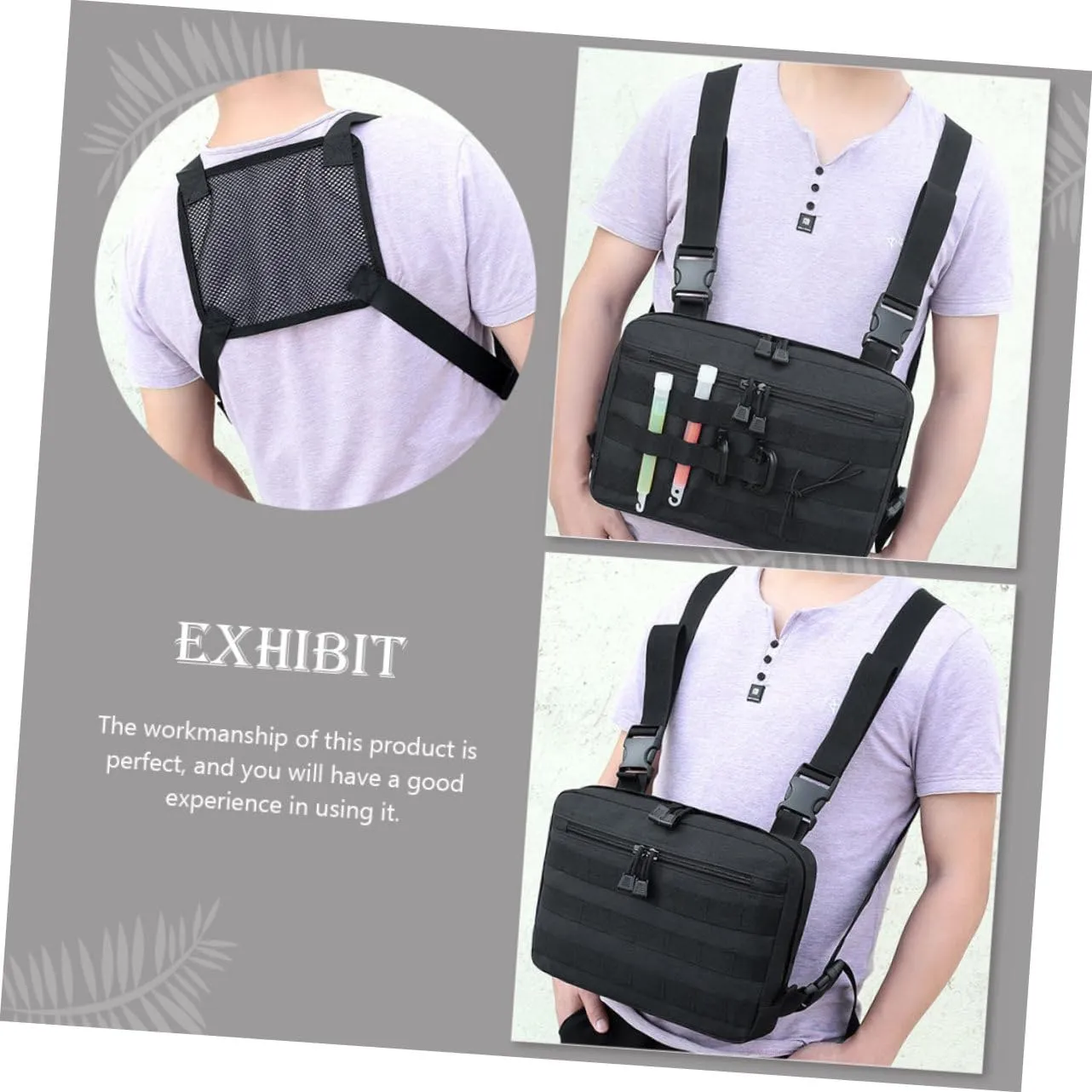 Chest Bag Sports Bag Waist Wallet for Travel Fanny Bag for Men Travel Belt Bag Waterproof Waist Pouch